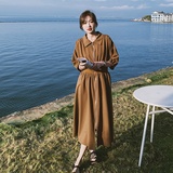 奶系阔腿背带裤女春秋2025新款小个子可盐可甜网红穿搭，女装连衣裙，浙宝201