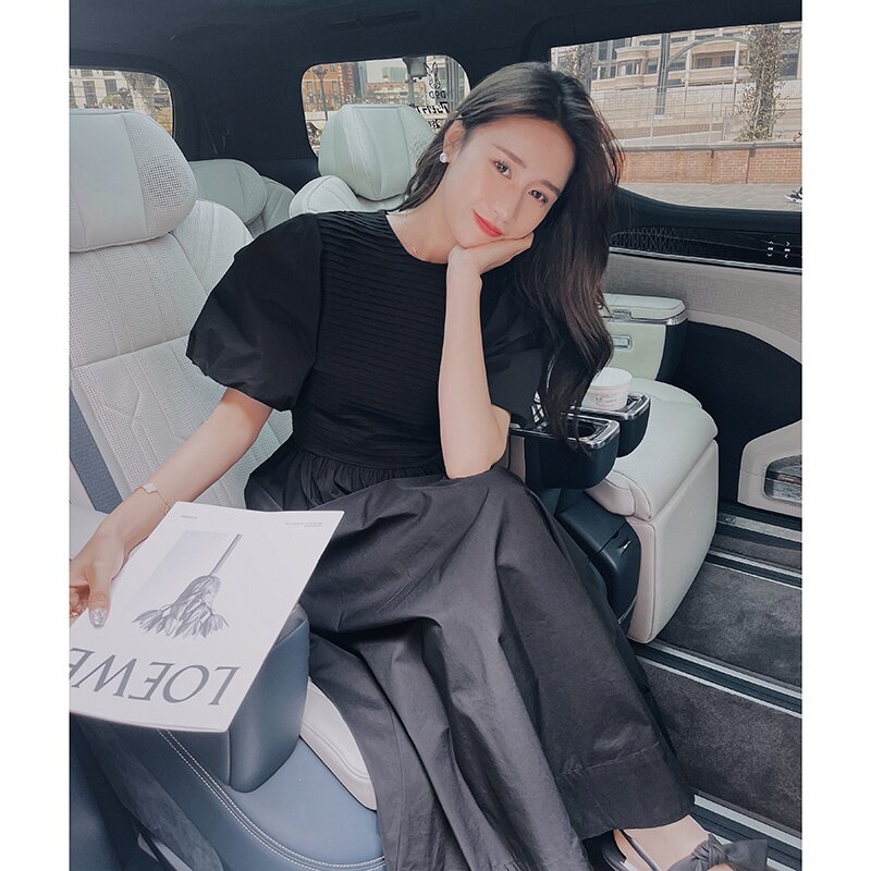 2025【现货夏款】新款泡泡袖连衣裙201-3045-P120-控178,女装连衣裙,浙宝201