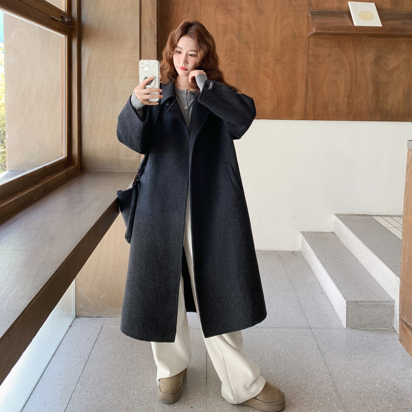 2025【现货冬款】新货轻熟气质呢大衣201-Q293-P315-控478，女装毛呢外套，浙宝201