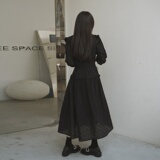 2025【现货夏款】新货赫本风黑色连衣裙201-2267-P125-控178，女装连衣裙，浙宝201