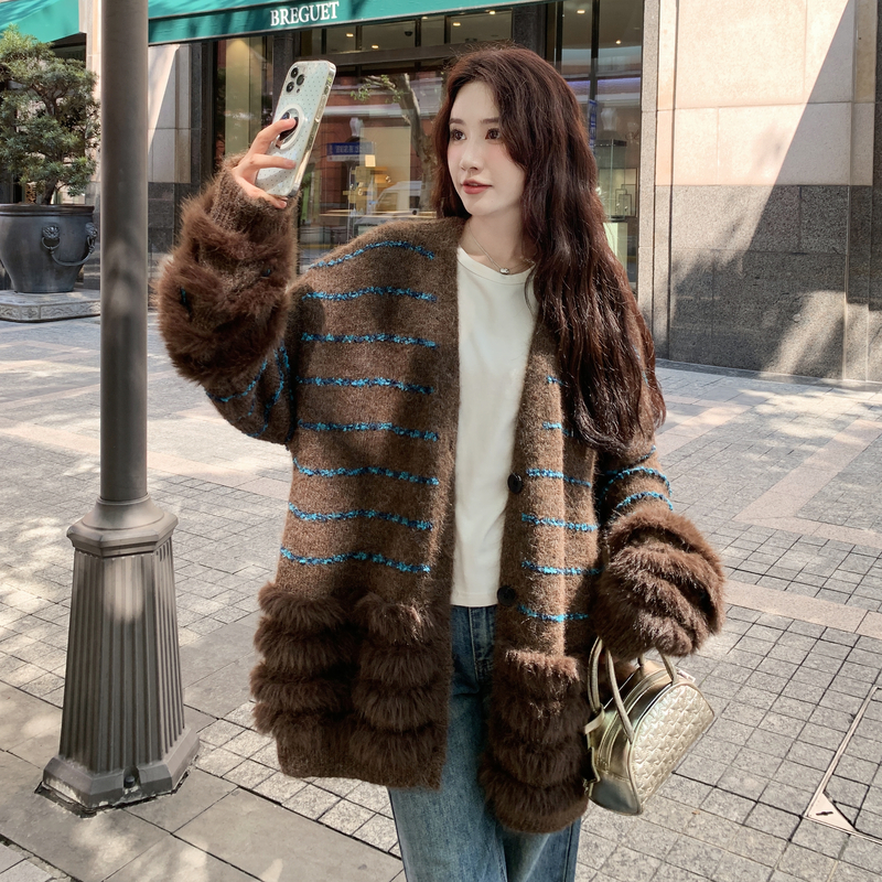 2025【现货秋款】新货慵懒风毛衣201-Q209-P135-控198，女装针织衫/毛衣，浙宝201