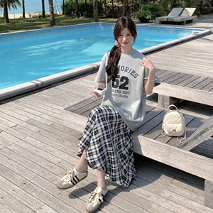 2025【现货夏款】新货格子两件套201-Q035-P135-控198图片