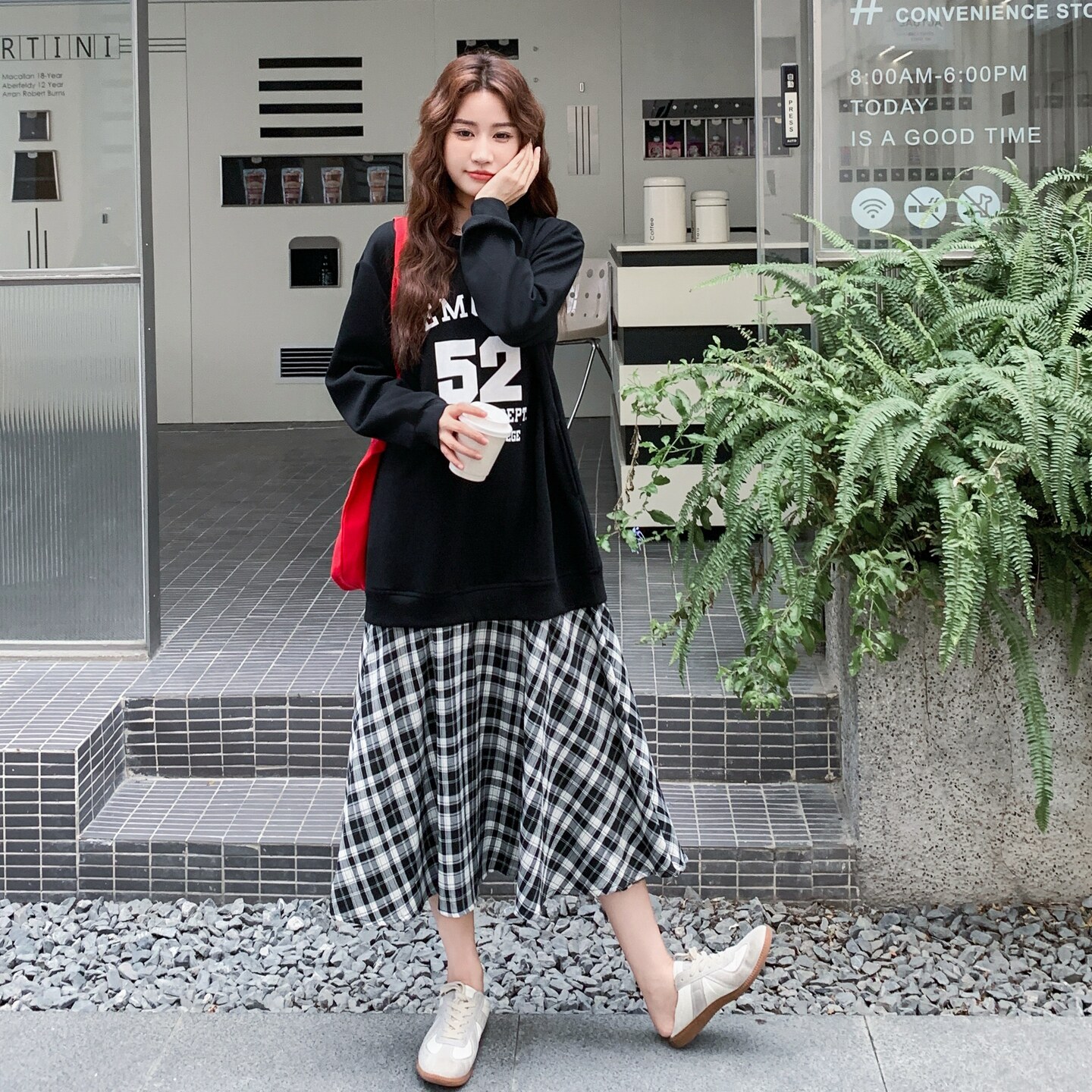 2025【现货秋款】新货假两件连衣裙简约201-Q155-P145-控218,女装连衣裙,浙宝201