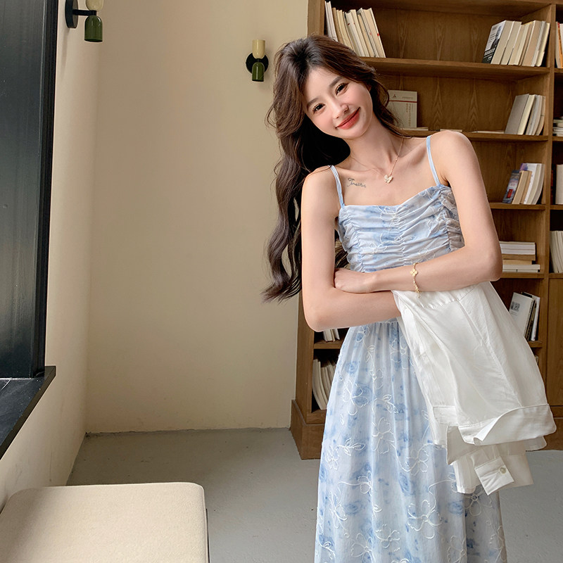 2025【现货夏款】新货碎花吊带裙套装201-Q006-P155-控228,女装套装/套裙,浙宝201