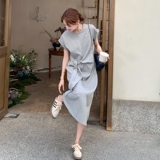 2025【现货夏款】新货圆领连衣裙201-Q106-P135-控198，女装连衣裙，浙宝201