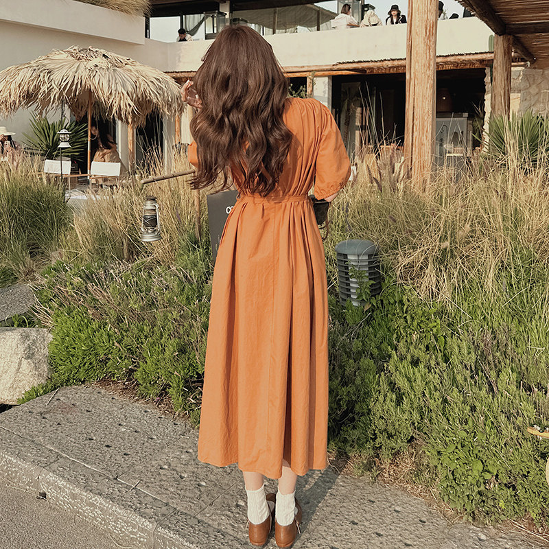 2025【现货夏款】新货泡泡袖连衣裙201-3063-P115-控168,女装连衣裙,浙宝201