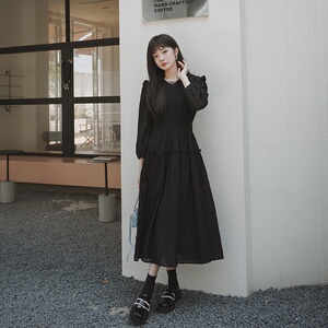 2025【现货夏款】新货赫本风黑色连衣裙201-2267-P125-控178，女装连衣裙，浙宝201