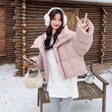 2025【现货冬款】新货粉色连帽羽绒服201-Q307-P245-控348，女装羽绒服，浙宝201