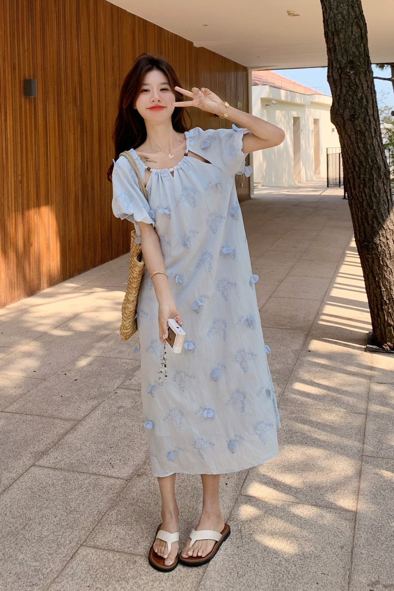 2025【现货夏款】新货蝴蝶连衣裙201-Q118-P145-控218,女装连衣裙,浙宝201
