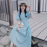 2025【现货夏款】新货泡泡袖连衣裙201-3062-P115-控168，女装连衣裙，浙宝201
