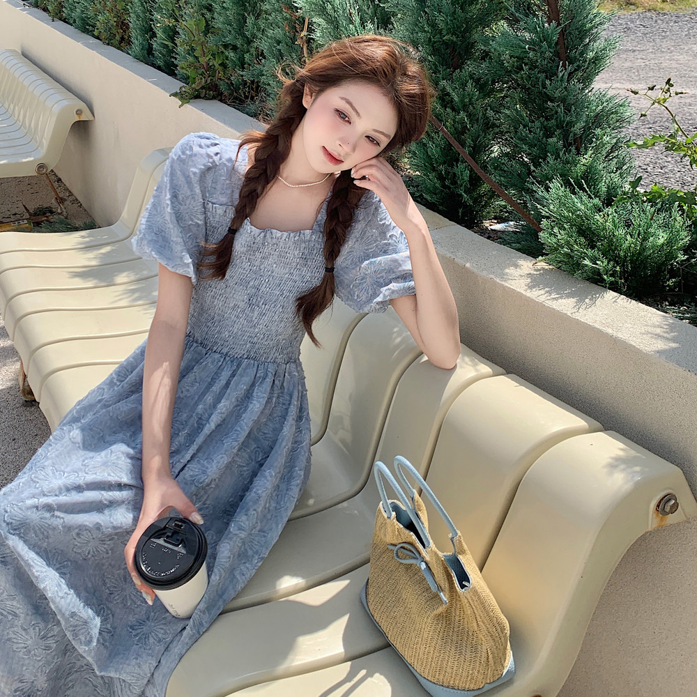2025【现货夏款】新货提花气质连衣裙201-Q056-P135-控198,女装连衣裙,浙宝201