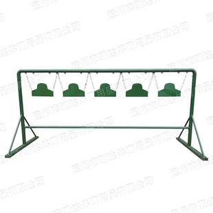 防弹钢板靶架套装五位钢板打靶训练器材吊式钢板靶钢板龙门吊靶