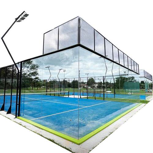 modul全式padelcoPJJurt工厂带顶篷室内外20x10m景帕德尔板网球场