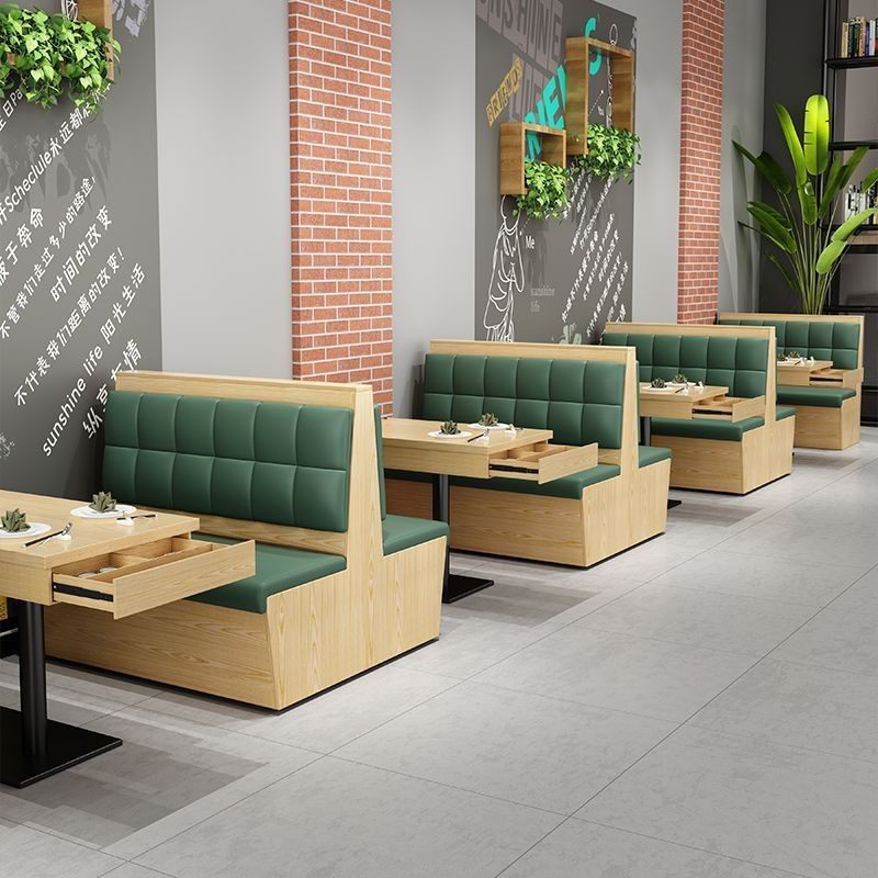 咖啡茶餐厅汉堡奶茶餐饮饭店酒店靠墙板式卡座沙发防火实木桌椅凳,商业/办公家具,卡座,淘宝优惠券,粉丝福利购,淘宝优惠卷