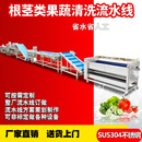 销售中央厨房净菜加工设备 果蔬加工成套设备 学校食堂蔬菜清洗机