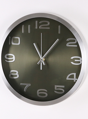 现代简约钟表挂钟客厅超静音家用石英钟卧室创O意大气个性时钟挂