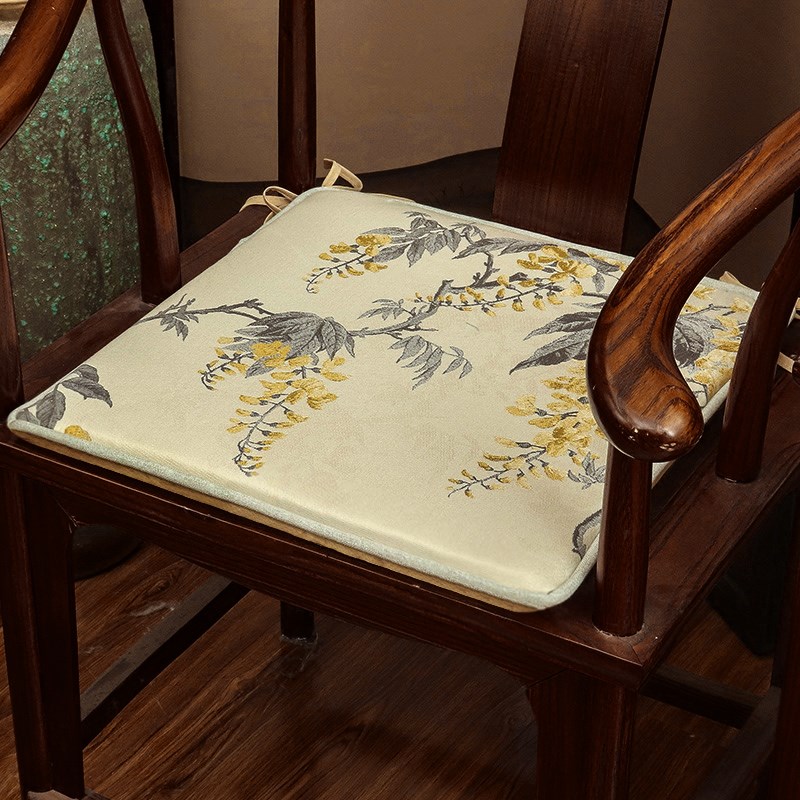 中式坐垫红d木沙发圈椅垫子中国风古典实木可拆洗防滑太师椅餐椅