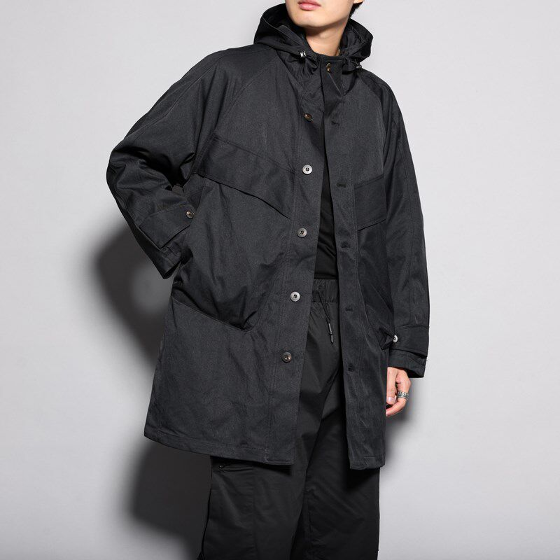 高品质 加厚夹棉日系工装保暖中长款秋冬棉衣时尚连帽棉袄男外套