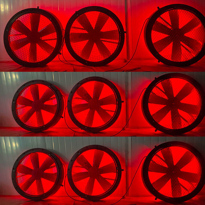 工业风金属背景氛围灯发亮立体风扇造型酒吧餐厅圆形装饰灯铁艺