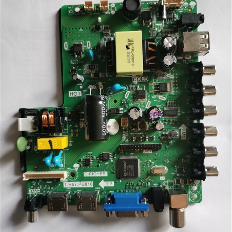 全新液晶电视机主板 T.R67.PB816 灯条供电电压33V-93V 48W 600mA