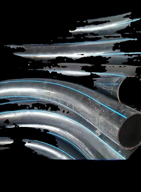 pe大弧弯c管大弧度弯头75/110/150电力管CPVC90度路灯风电过轨弯