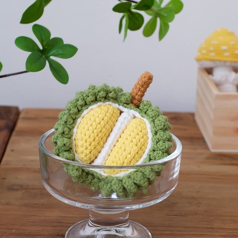 手工钩织成品蔬菜花菜榴莲蘑菇可J爱车载摆件挂饰毛线针织,服饰配件/皮带/帽子/围巾,DIY编织材料包,淘宝优惠券,粉丝福利购,淘宝优惠卷