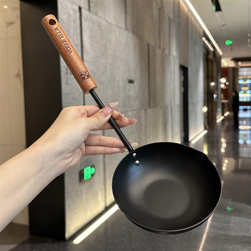 德国铸铁泼油小锅家用长柄防烫迷你锅浇油热油专用煎饺煎蛋不粘锅,厨房/烹饪用具,煎锅/平底锅,淘宝优惠券,粉丝福利购,淘宝优惠卷