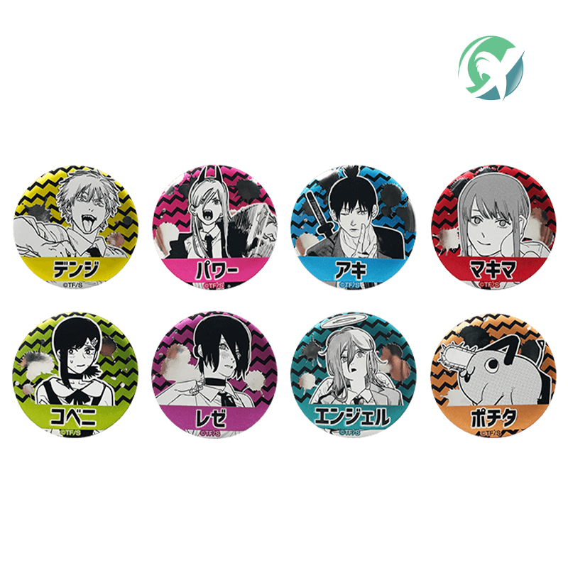 电锯人链锯人浮雕风徽章吧唧周边