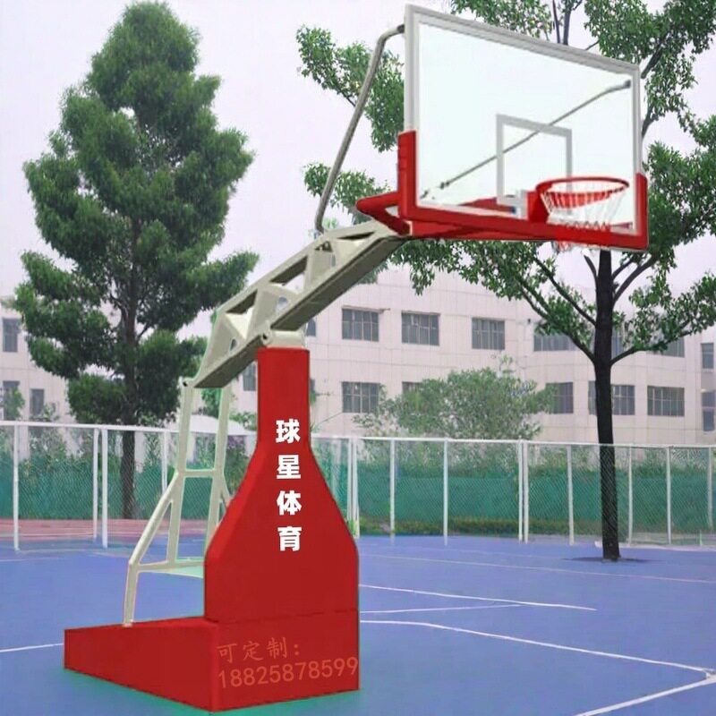 鄂州篮球轲黄冈标准篮球架孝感荆门移动地埋室内户外标准成年篮球
