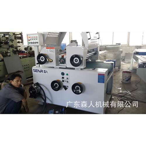 辉门集团摩擦材料 刹车片 黑色胶水用UV滚涂机 辊胶机