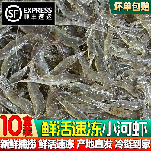 野生鲜活淡水小河虾商用顺丰包邮