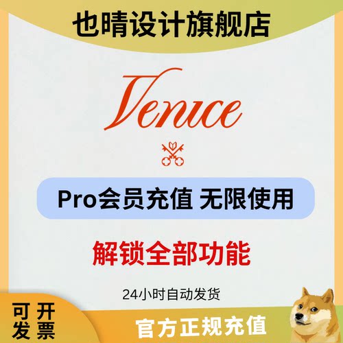 venice ai充值Pro专业会员代充升级文字生成图像创作API