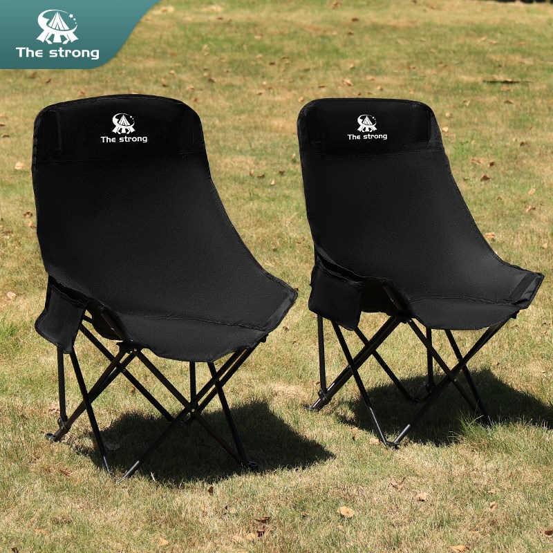 驴之友露营椅高背高品质户外折叠椅月亮桌椅野餐露营装备钓鱼便携