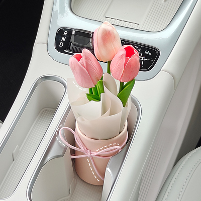 吉利星愿汽车摆件郁金香香水香薰