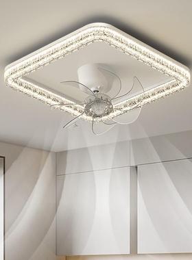 餐PTQ风扇灯2025顶新款客厅厅主灯意式轻奢一体吊扇灯卧室套餐吸