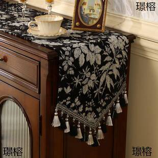 旗美式复桌法式中感茶几旗盖布古风斗柜电视77986柜餐古桌布长条