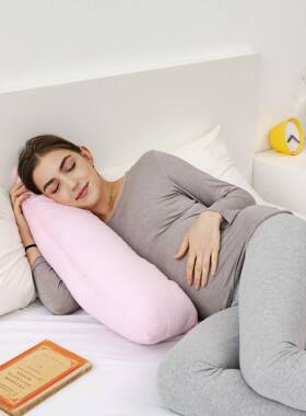 可拆睡卸分体孕型孕妇枕多功能护腰侧睡枕U觉侧卧RWQ枕期抱枕