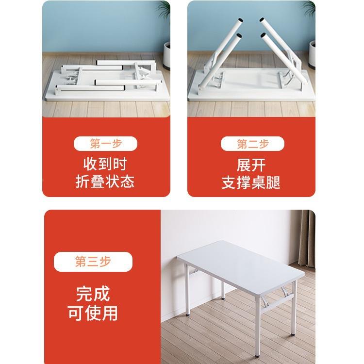 可折叠桌家用卧室学简女床边生小电脑桌出租屋QY031小型书桌习易