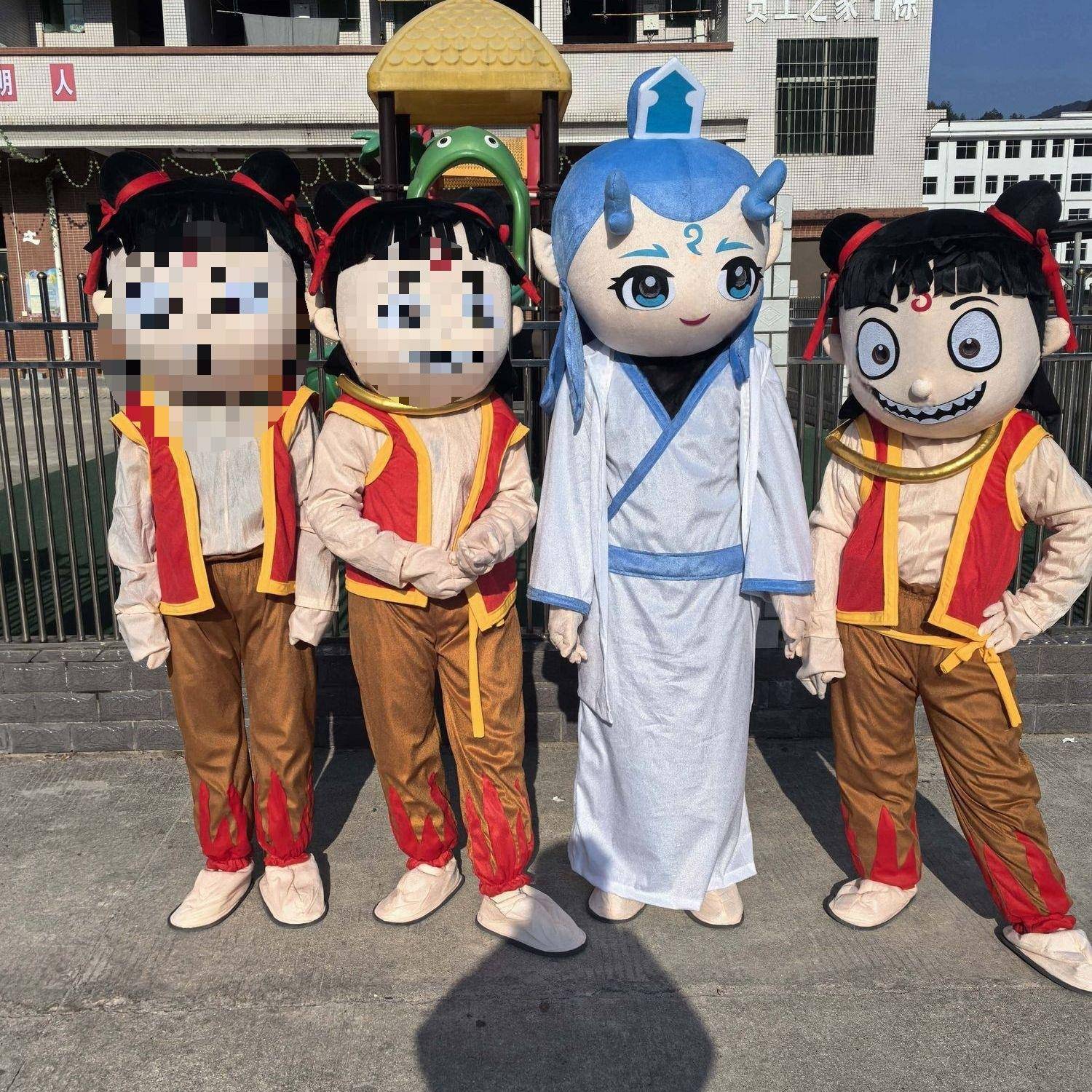 可哪咤魔童哪降人偶服装爱哪吒玩偶服TWV来图敖丙咤世人穿玩偶服