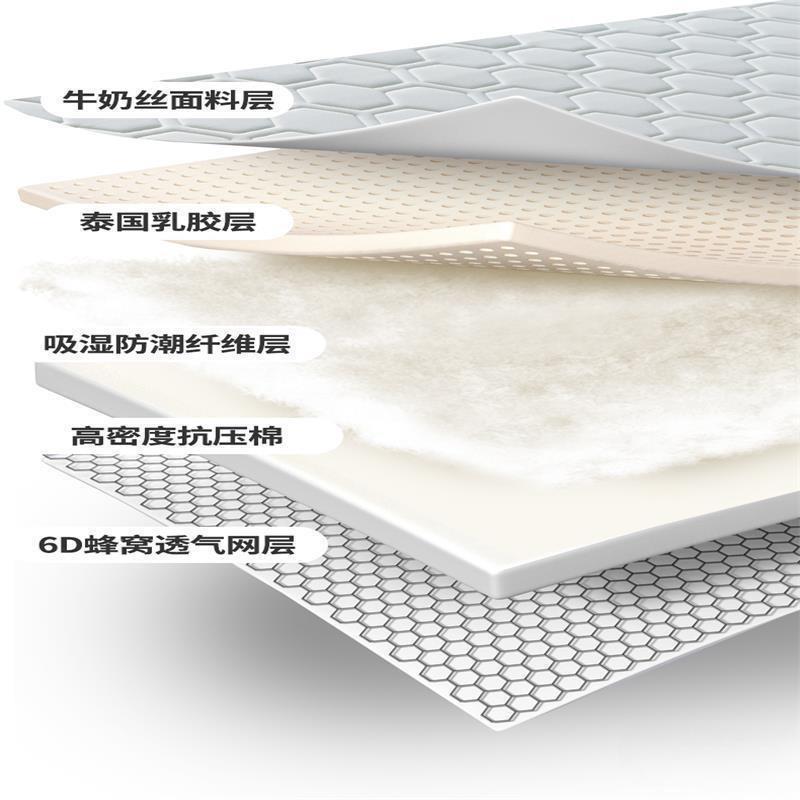 乳胶床1米5x2软床垫垫子1米8米×2垫学生宿舍床垫MLB褥床垫被褥铺