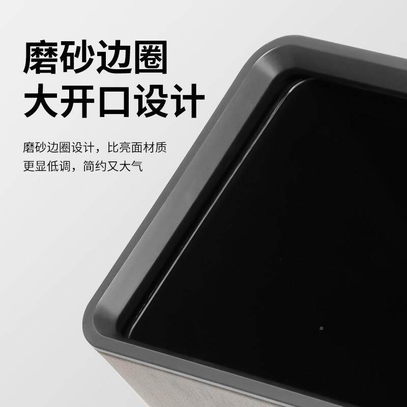 木纹双垃圾桶家用值层客厅厨高房卧室卫生间新中式复HCZ古高颜轻