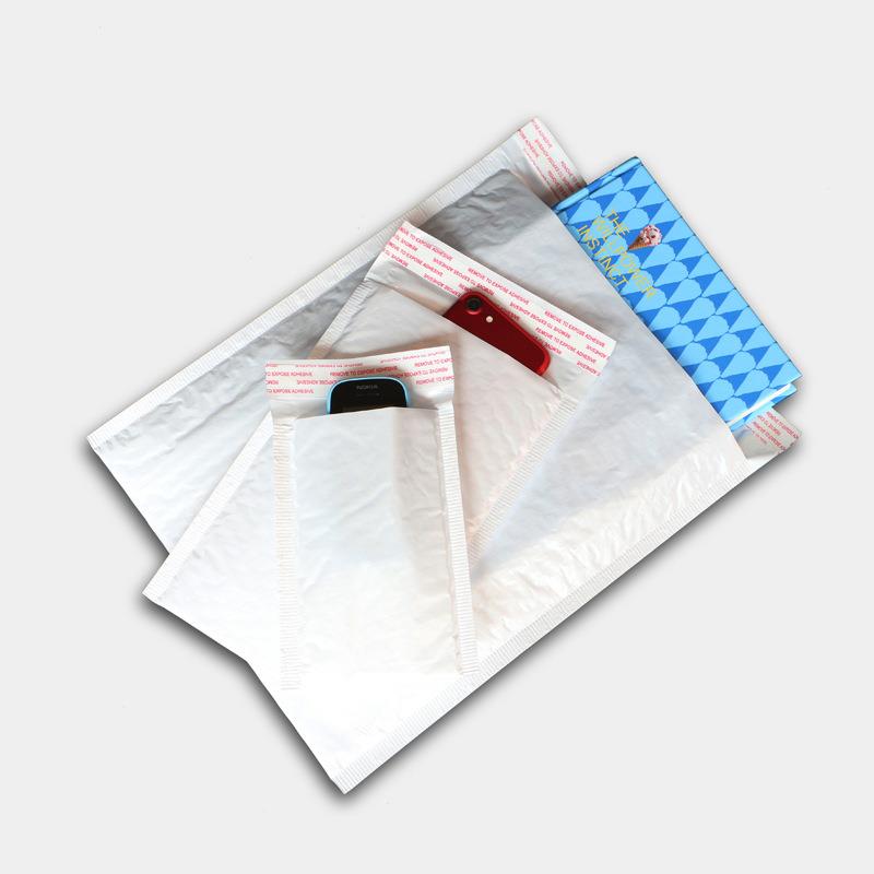 白色珠光膜气泡袋泡沫信封袋服物包装装快递袋防RWN水防震流袋汽