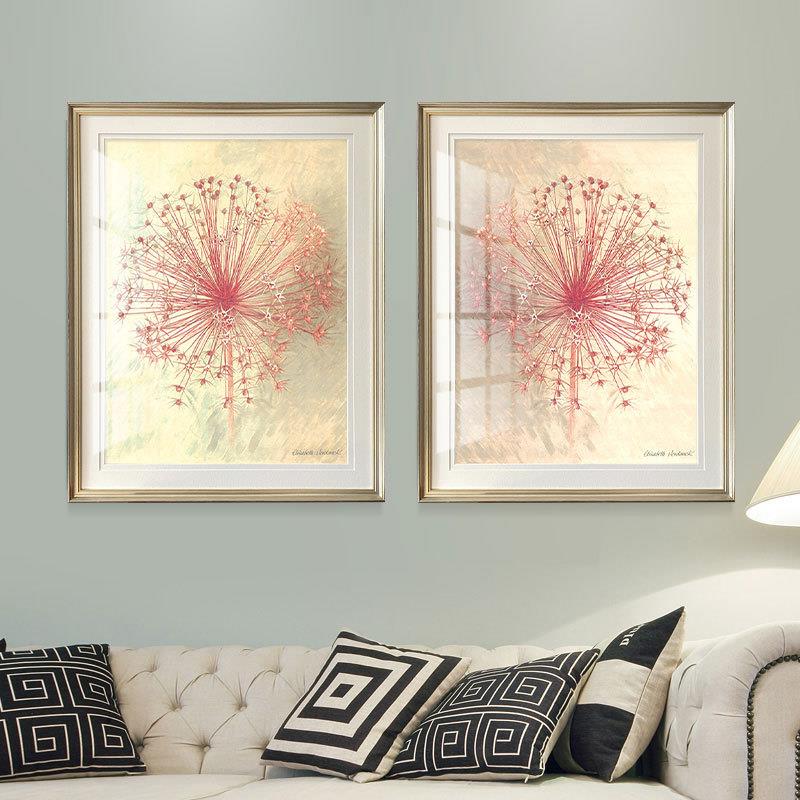 简约美式客厅发背景饰画简美轻奢卧室床头装玄关斗柜画蒲沙公VU画