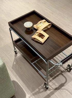 古茶小推车网AL101253红水实木沙边发边几中古日式可移动茶几客厅