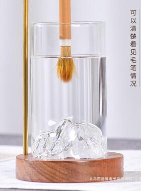 梅F98799S7林笔法庄毛笔架挂笔架免洗笔架毛挂架子展笔示架书洗笔