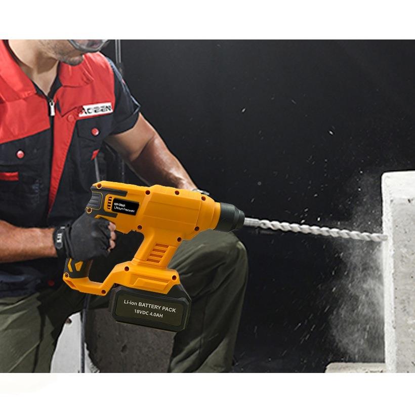 轻型二土用无BHM转刷锂电正锤反混凝打孔电钻充电多功能墙壁开凿