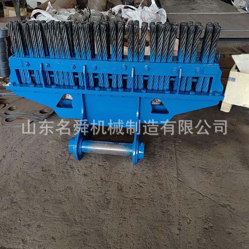隧速道矿PYB山清施工仰供钢刷快扫仰渣供虚表面浮渣挖掘机改装钢