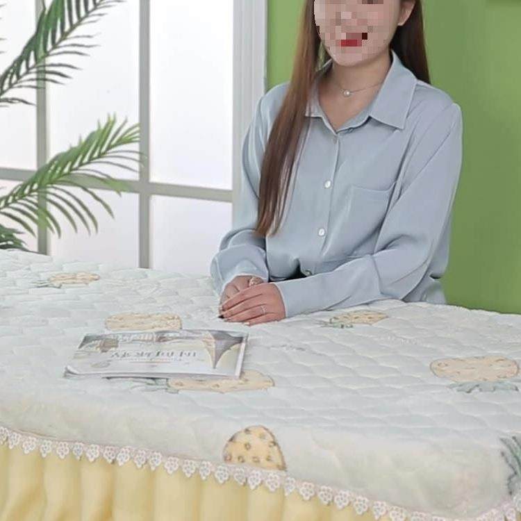 加炉绒无品牌/加厚烤形火桌子罩套长方烤火炉电暖桌桌罩茶几烤火