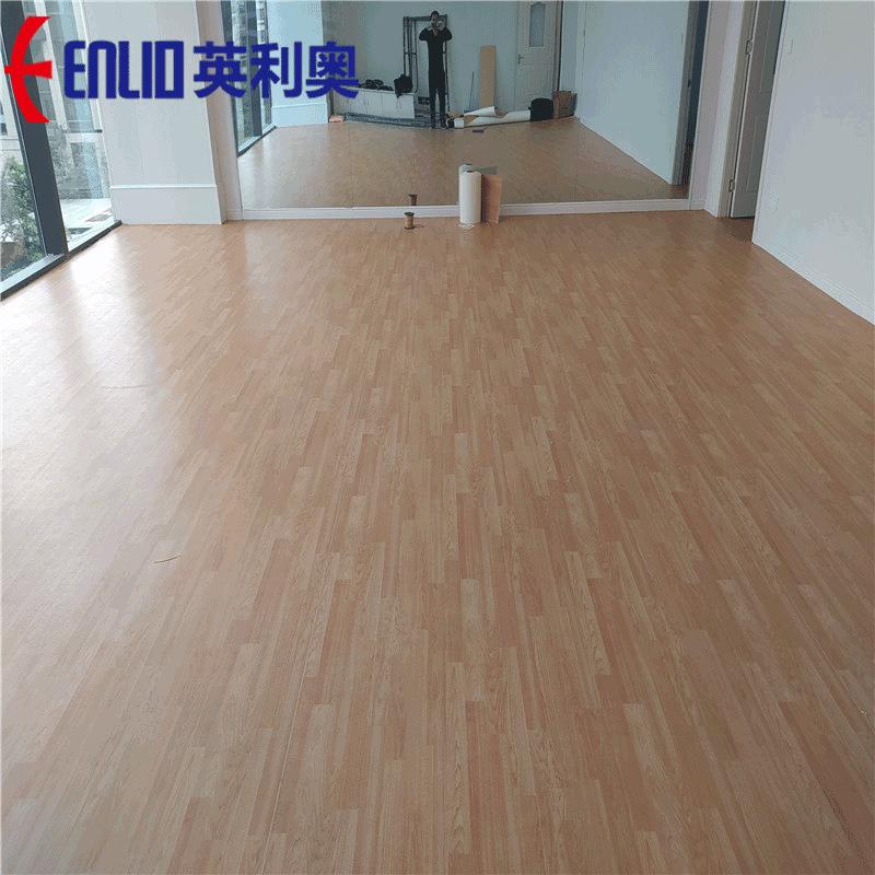 英奥ENL木色运动IO篮健球场地胶舞蹈身房赛事级利专用枫色木橡木