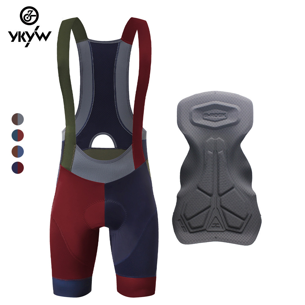 YKYW背带骑行裤高密度海绵短裤